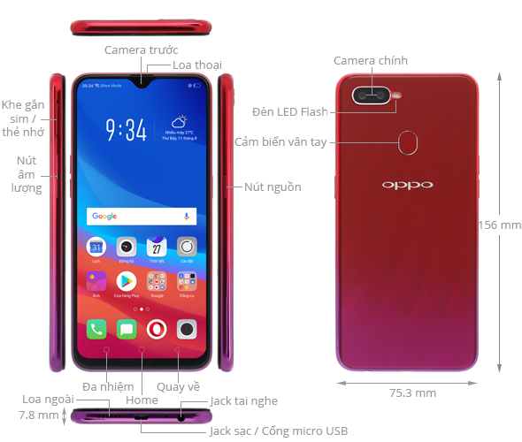 Điện thoại di động Oppo F9